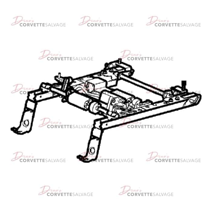 C6 Driver-Side Power Seat Track Assembly Rebuilding Service 2005-2013