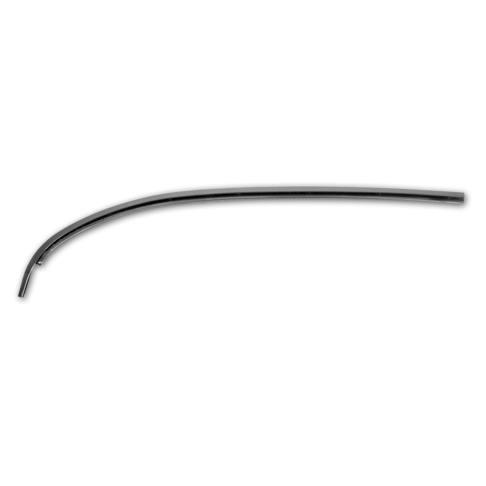 C3 New Driver-Side T-Top Stainless Steel Trim Molding Front 1968-1978