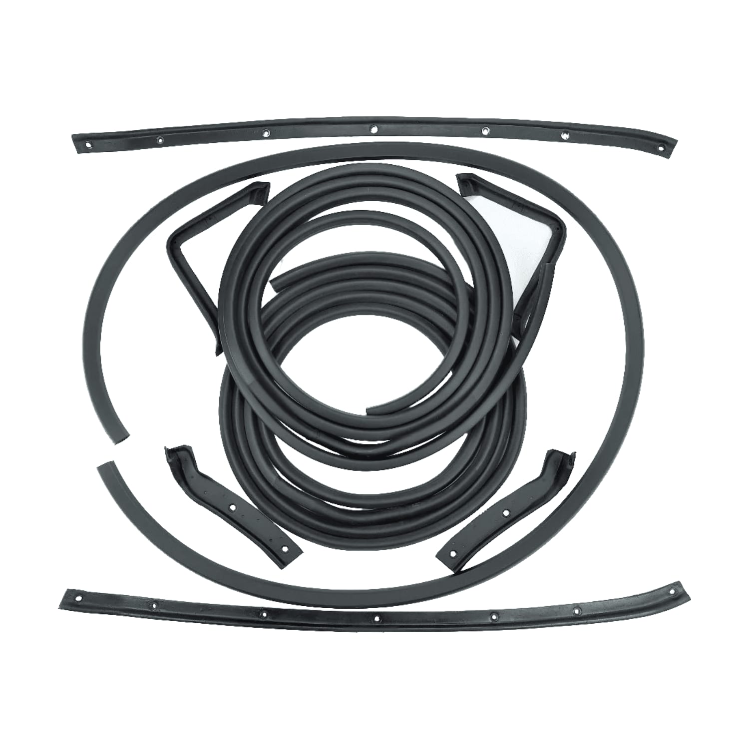 C2 New Coupe 9-Piece Door & Body Weatherstrip Kit 1963