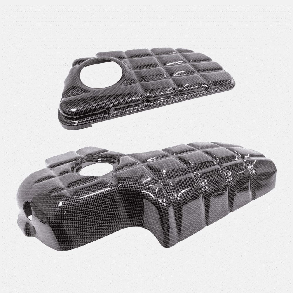 C5 New Hydro Carbon Fiber Washer & Coolant Tank Cover Set 1997-2004