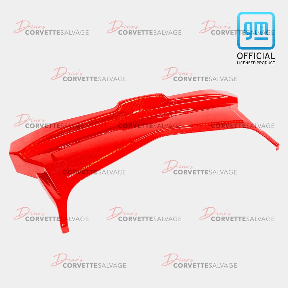 C7 Corvette New Red Hydro Carbon Fiber Lower Heat Extractor without Text 2014-2019