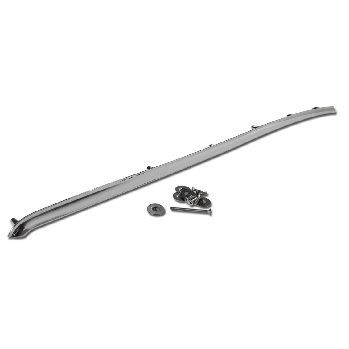 C3 New Driver-Side & Passenger-Side Door Panel Carpet Trim Strips - Pair 1970-1977