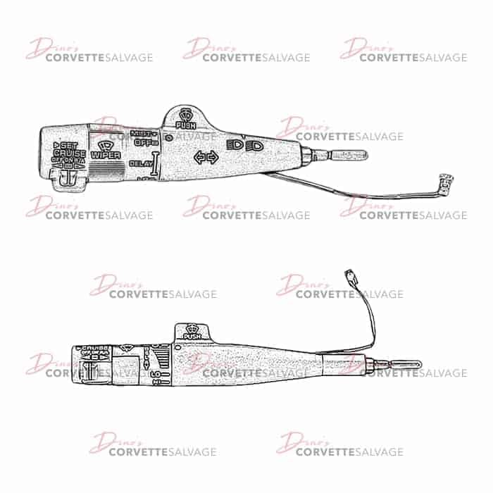 C4 Used Turn Signal, Windshield Wiper & Cruise Control Lever 1990-1996