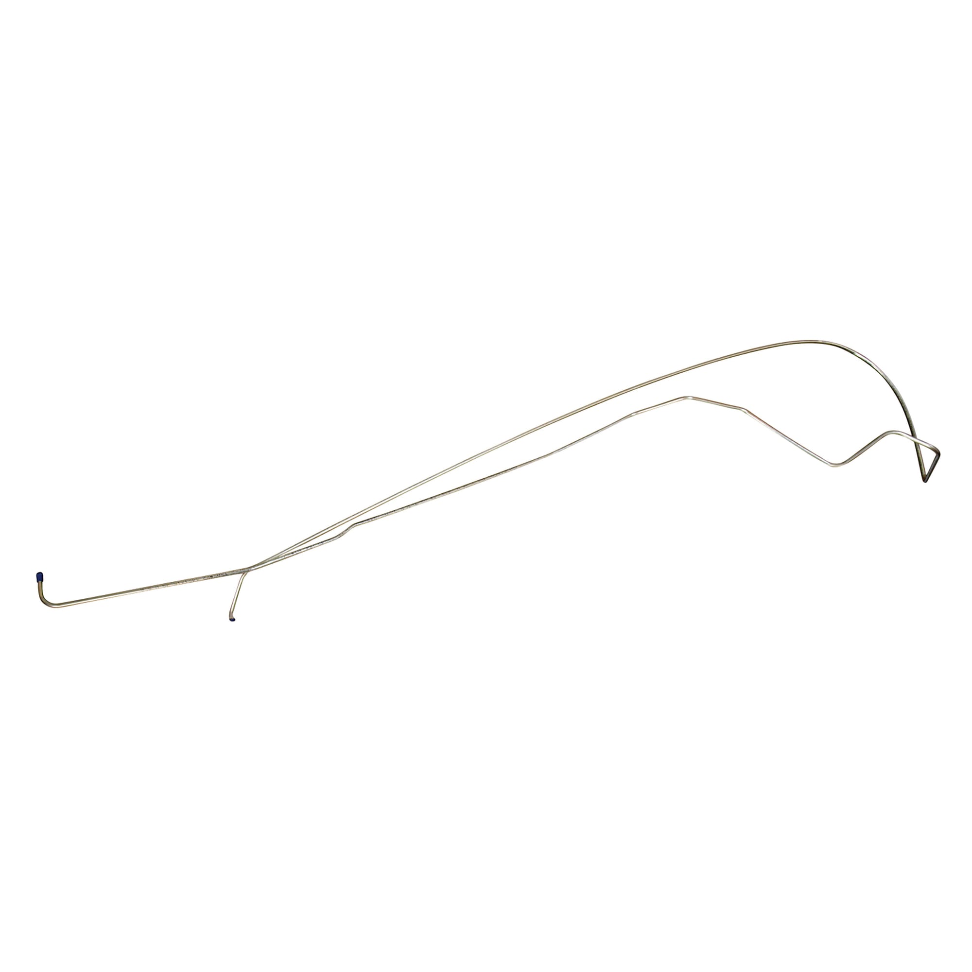 C3 New Passenger-Side Gas Line, Stainless Steel - Pump To Tank Fuel Return 1975-1977