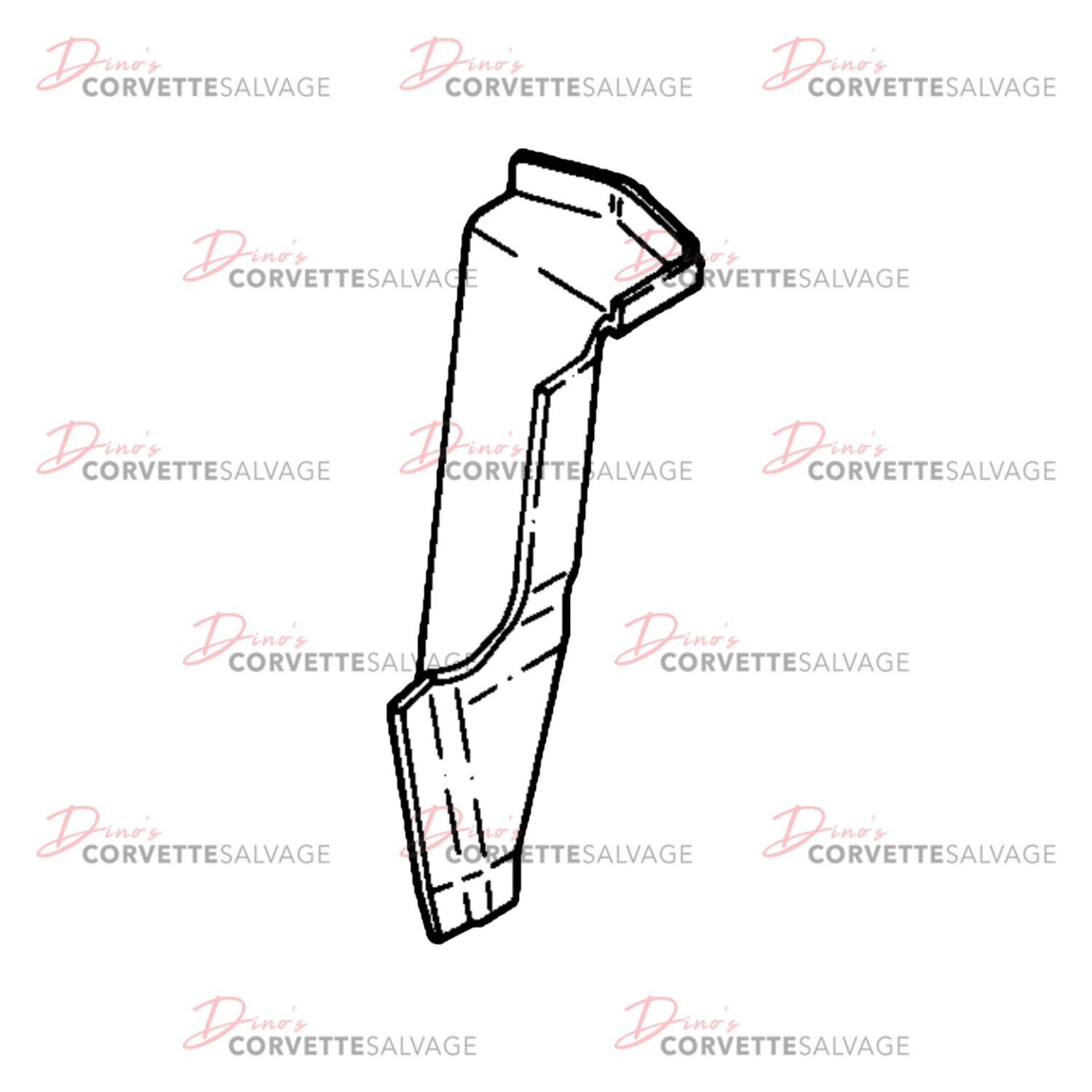 C4 Used Convertible Body Lock Pillar Inner Panel 1986-1996