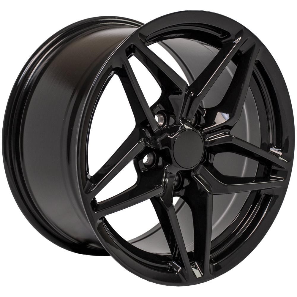C4-C5 New Gloss Black 17x9.5 Wheel (CV31) 1988-2004