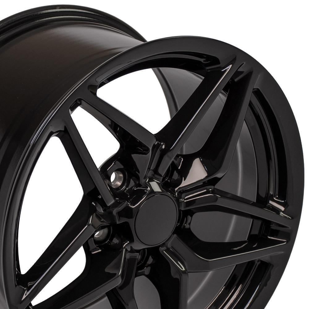 C4-C5 New Gloss Black 17x9.5 Wheel (CV31) 1988-2004