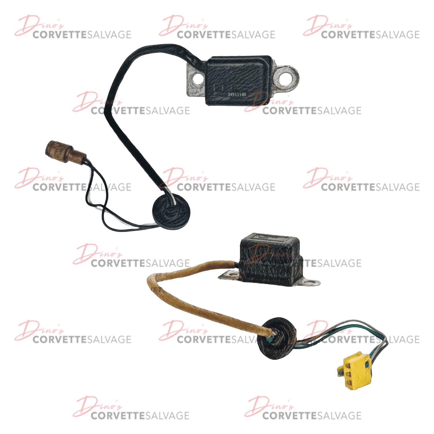 C4 Used Front Airbag Impact Sensor 1990-1996