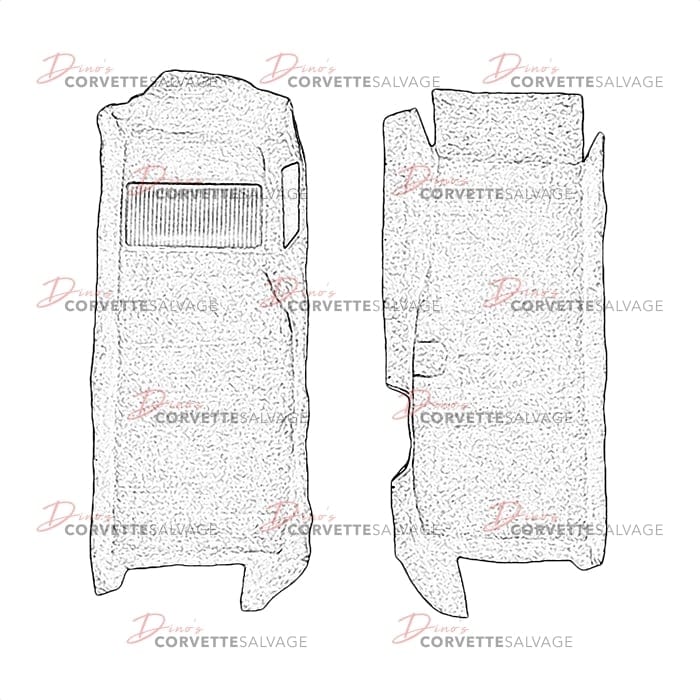C5 Used Front Floor Panel Carpet 1997-2004