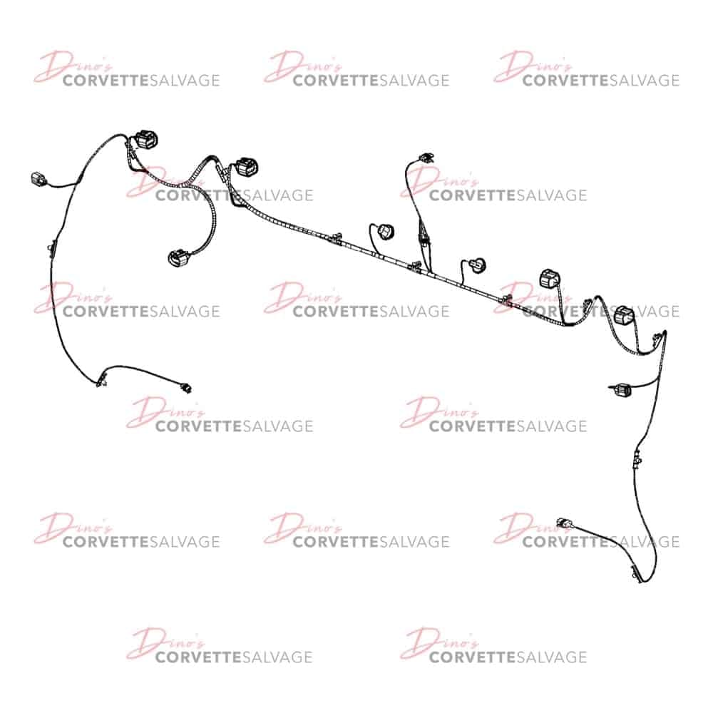 C6 Used Rear Tail Light Harness 2005-2013