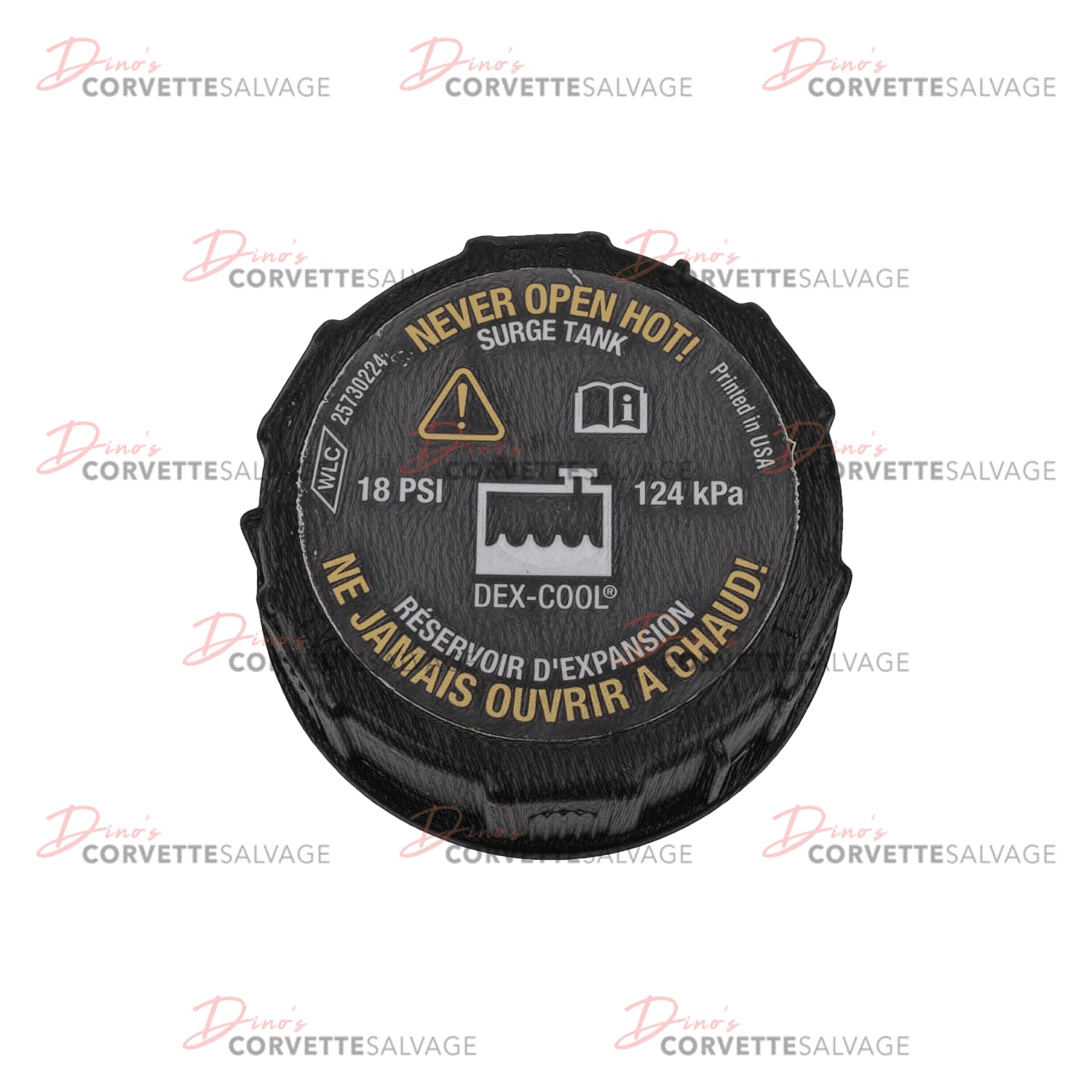 C6 Used Radiator Surge Tank Cap 2011-2013