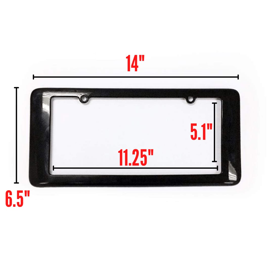 C6-C8 New License Plate Frame 2005-2026