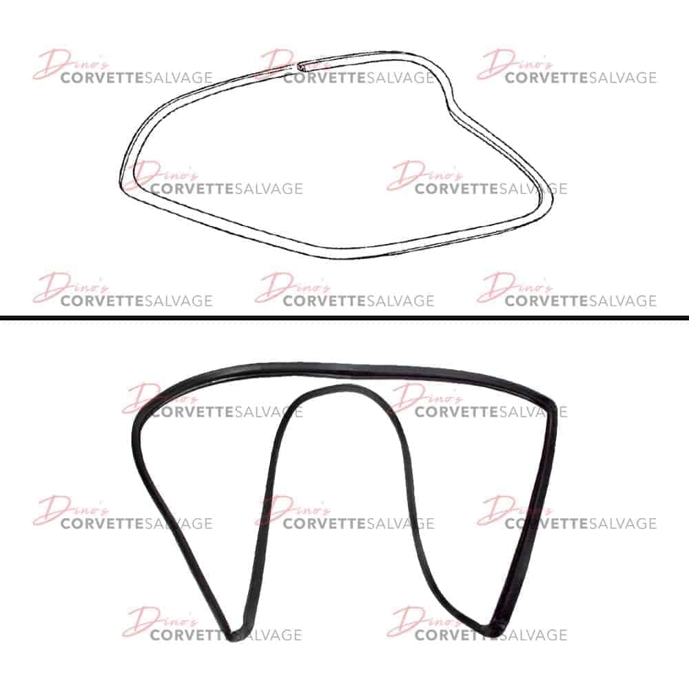 C3 New Coupe Rear Hatch Window Weatherstrip 1982