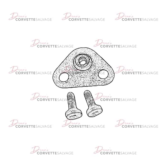 C4 Used Targa Top Front Mount Plate w/ Bolts 1989-1996