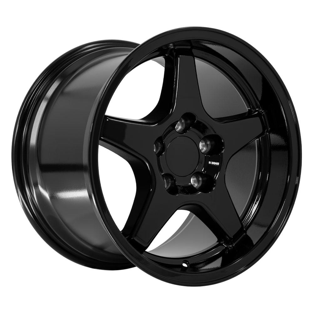 C4 New Gloss Black 17x11 Wheel (CV01) 1988-1996