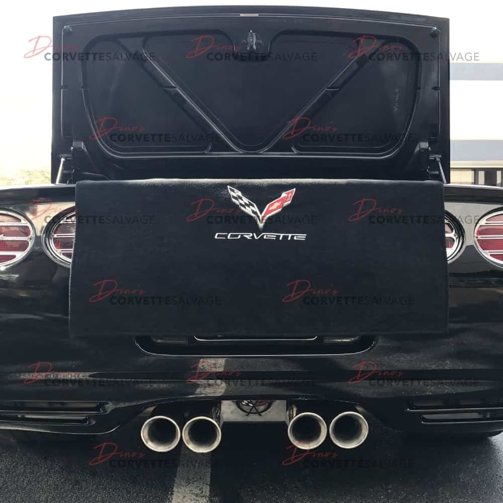 C6 Corvette New Trunk Armour Protection Towel with Embroidered Emblem 2005-2013