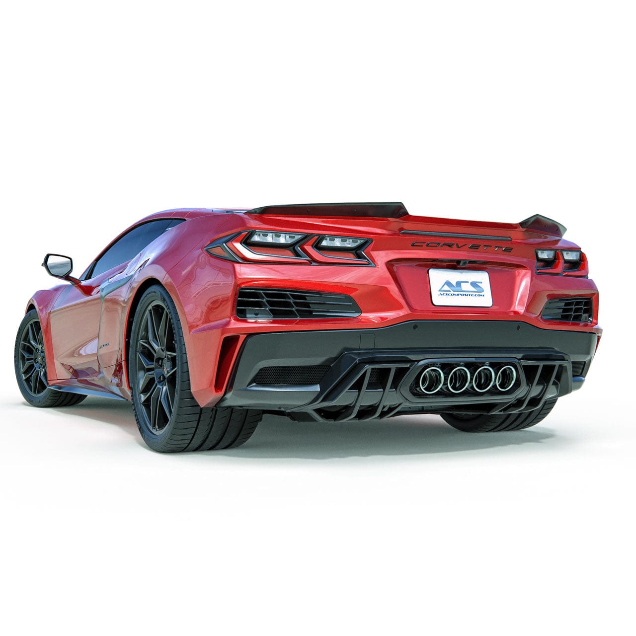 New C8 ZR1 Z06 GS Diffuser Insert for Center Quad Exit 2020-2026