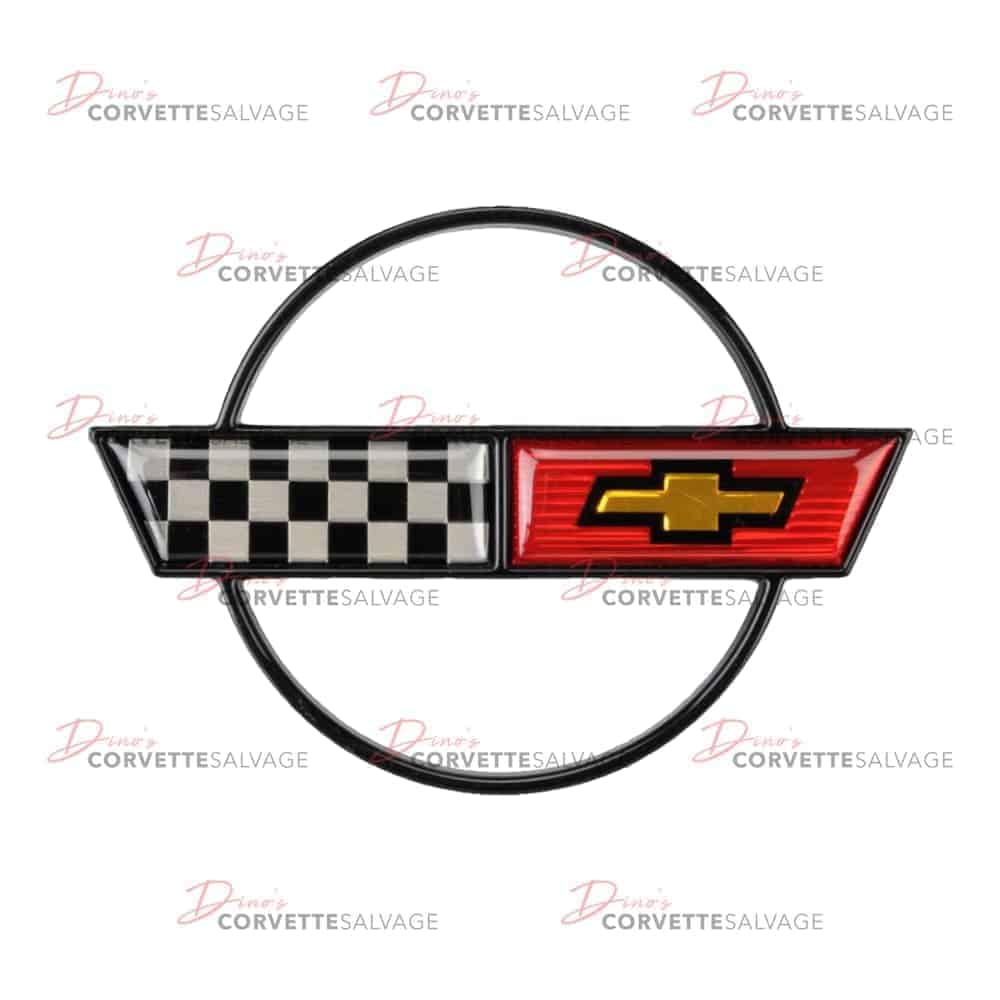 C4 New 17" Wheel Center Cap Emblem 1988-1989