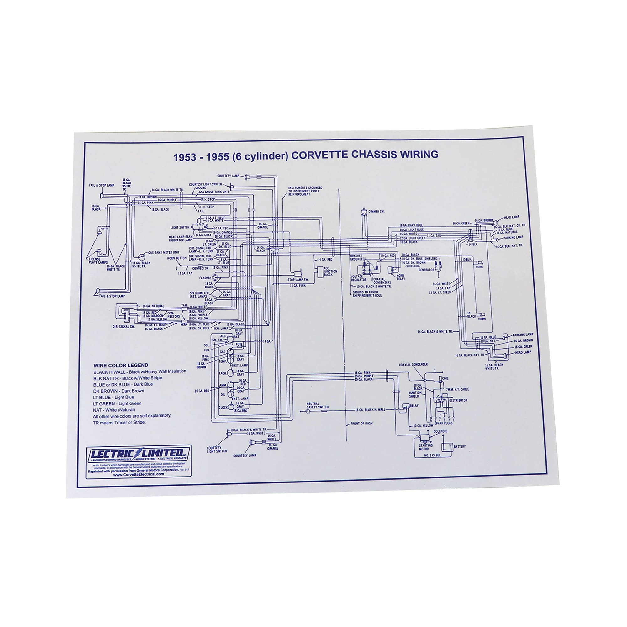 C1 New Wiring Diagram 1953-1955