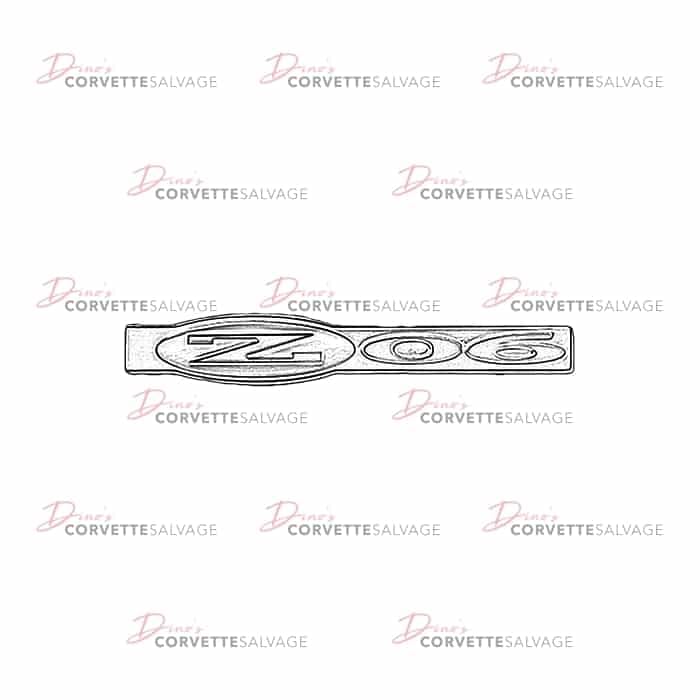 C5 Used Z06 Front Fender Emblem 2001