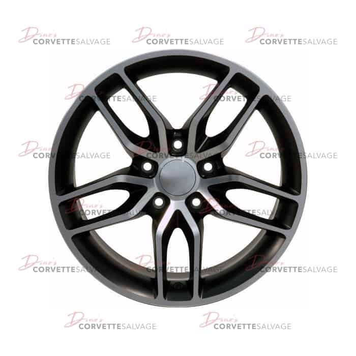 C4-C6 New Satin Black Machined 18x8.5 Wheel (C7 Stingray Style) 1988-2013