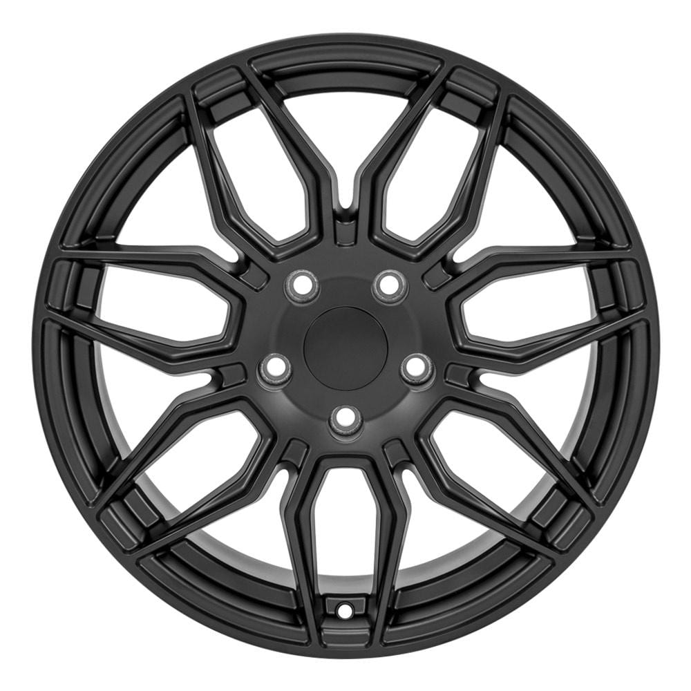 C4 New Satin Black 18x8.5 Wheel Set of 4 (CV03C) 1988-1996