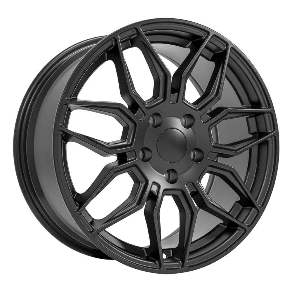 C4 New Satin Black 18x8.5 Wheel Set of 4 (CV03C) 1988-1996
