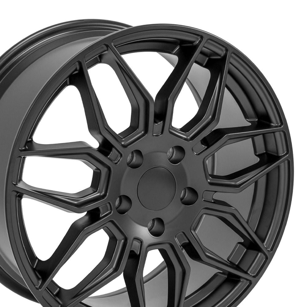 C4 New Satin Black 18x8.5 Wheel Set of 4 (CV03C) 1988-1996