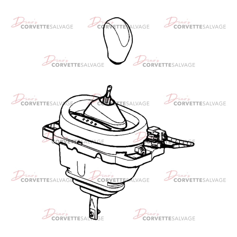 C6 Used Automatic Shifter Assembly 2005-2013
