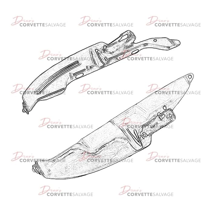 C4 Used Front Fender Rear Reinforcement 1984-1996