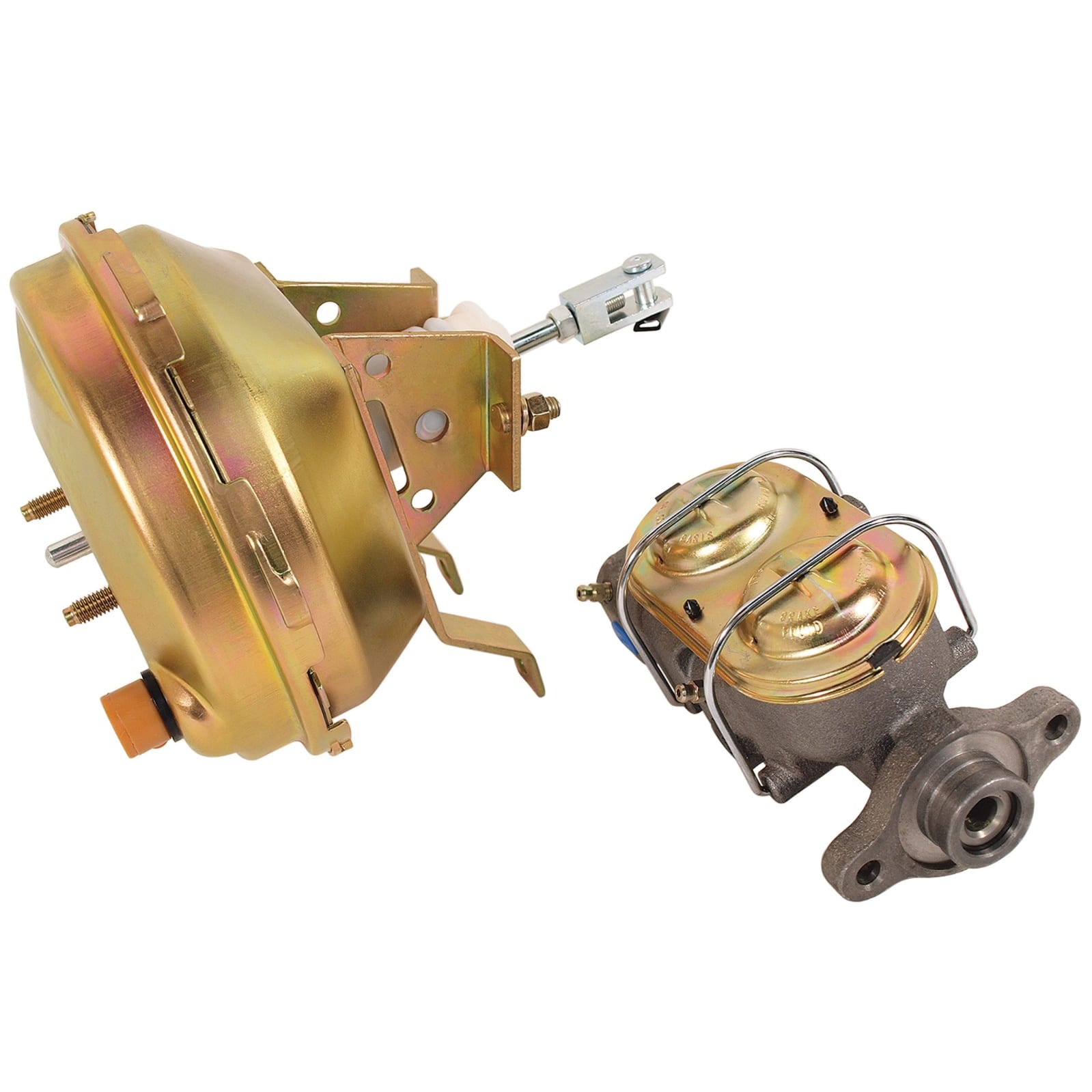 C2 New Power Brake Booster with Replacement Dual Circuit Master Cylinder Kit 1964-1967