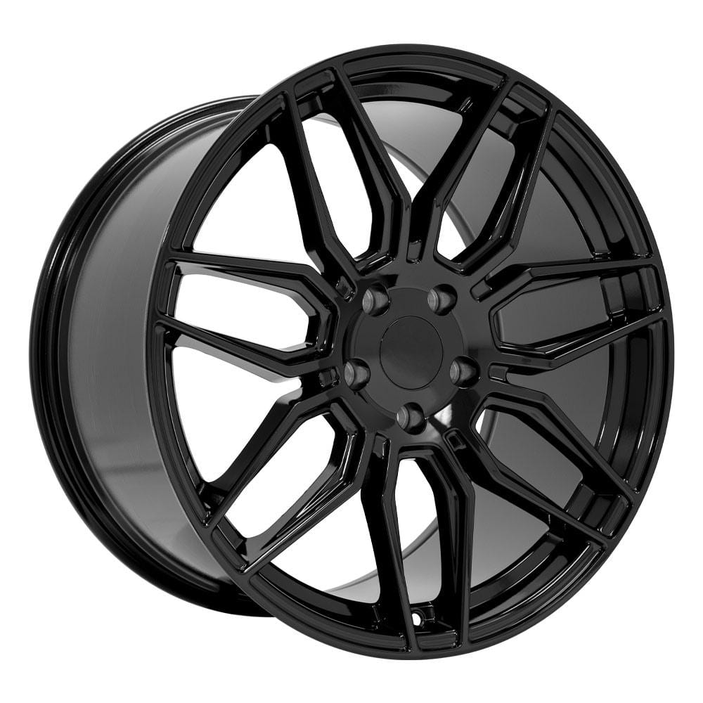 C8 New Gloss Black 19x8.5 and 20x11 Wheel Set of 4 (CV03D) 2020-2026