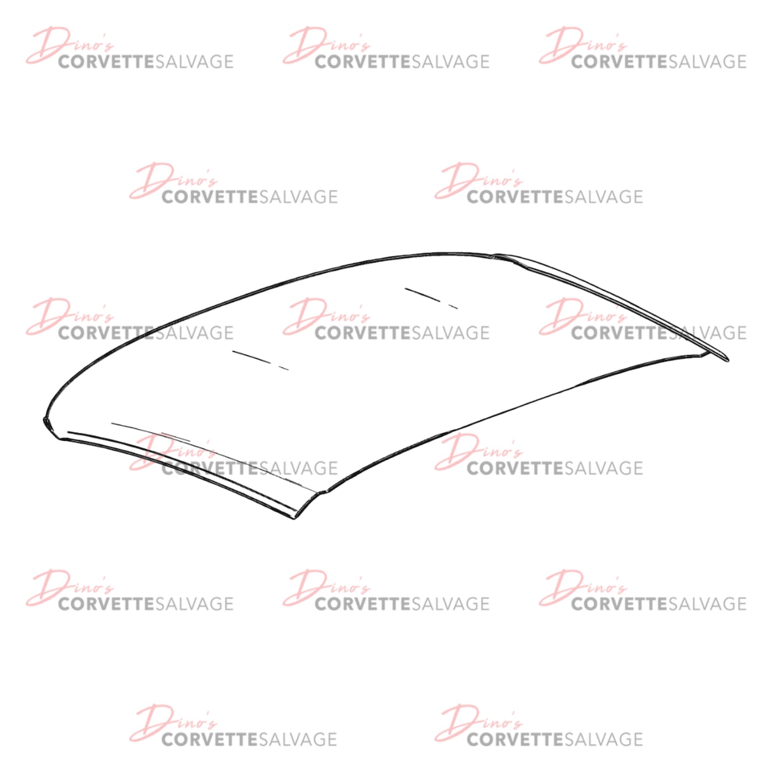 C7 Used Fiberglass Targa Top Assembly 2014-2019