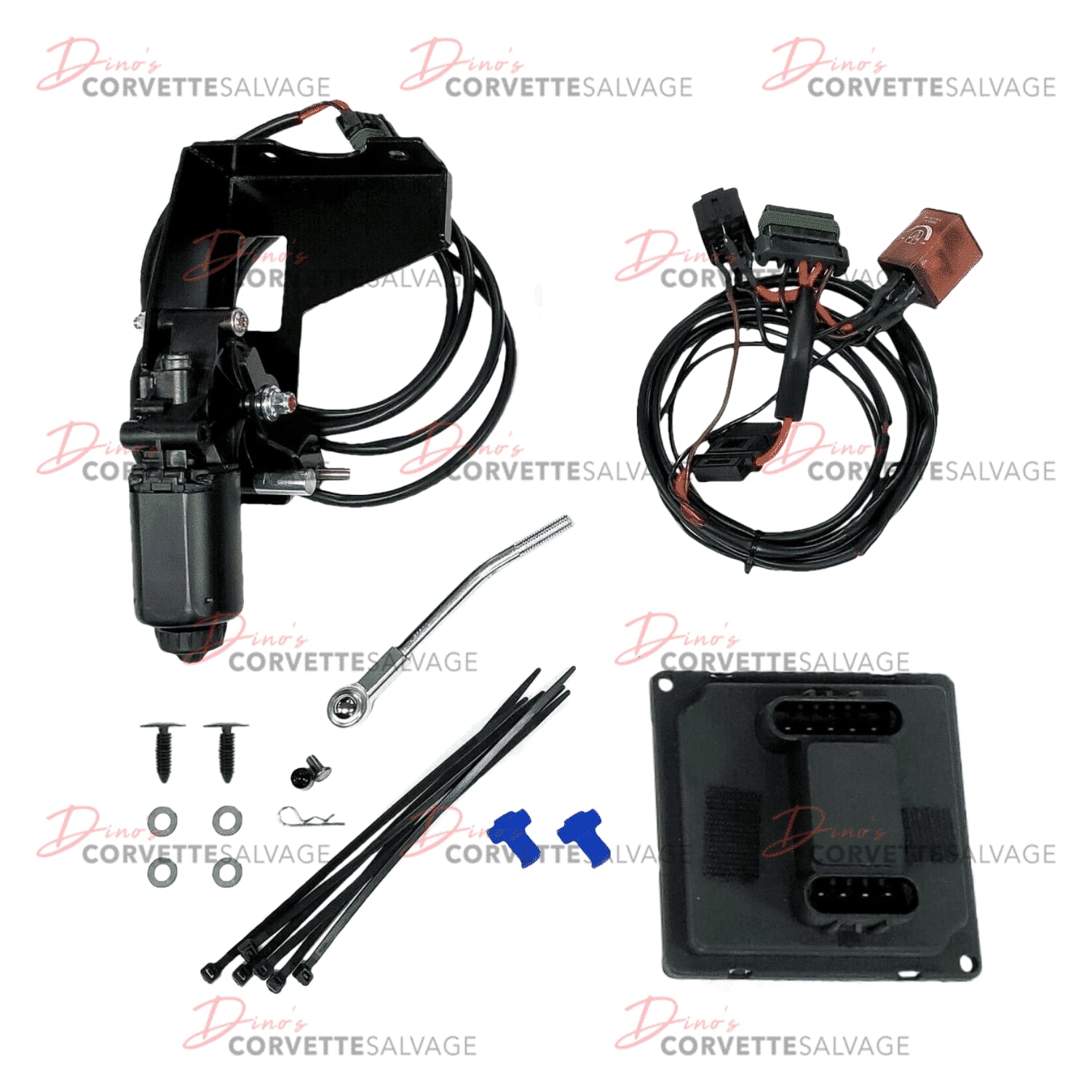C3 New Electric Windshield Wiper Door Conversion Kit 1968-1972