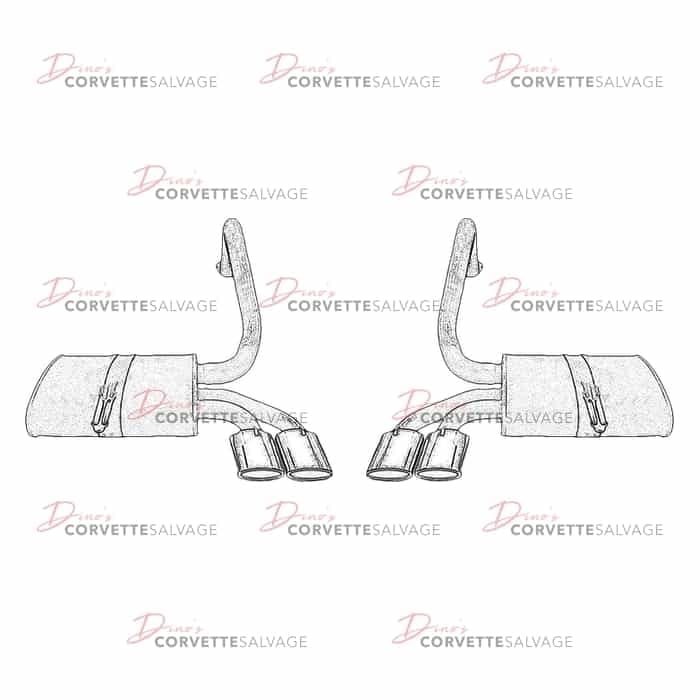 C5 Used Exhaust Muffler 1997-2004