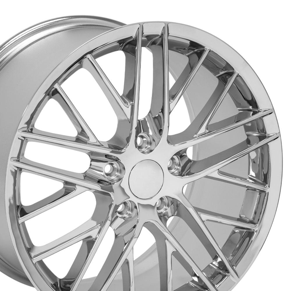 C6-C7 New Chrome 18x8.5 and 19x10 Wheel Set of 4 (CV08B) 2005-2019