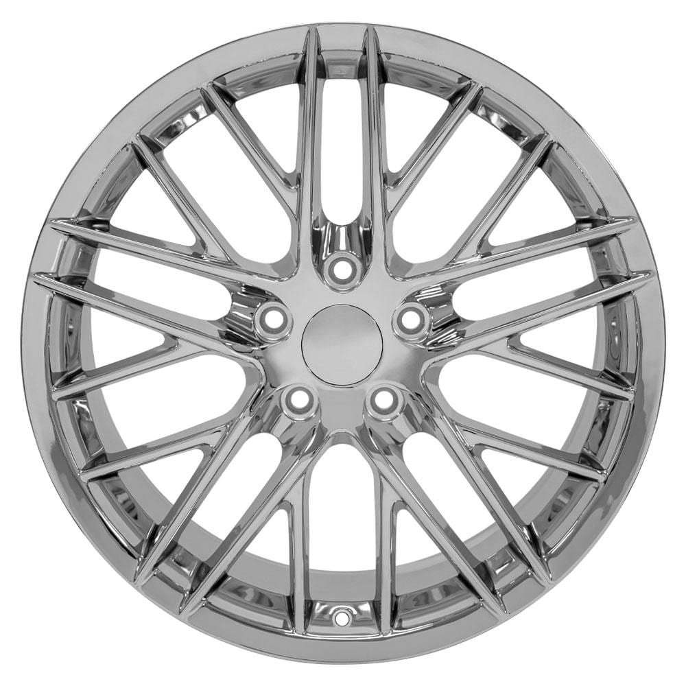 C6-C7 New Chrome 18x8.5 and 19x10 Wheel Set of 4 (CV08B) 2005-2019