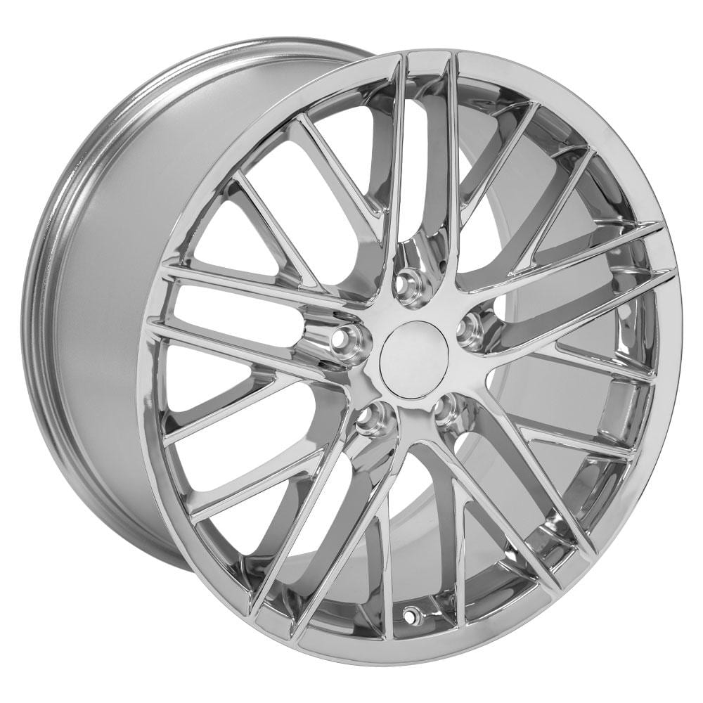 C6-C7 New Chrome 18x8.5 and 19x10 Wheel Set of 4 (CV08B) 2005-2019