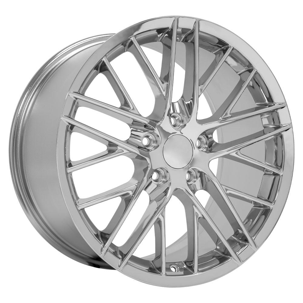 C6-C7 New Chrome 18x8.5 and 19x10 Wheel Set of 4 (CV08B) 2005-2019
