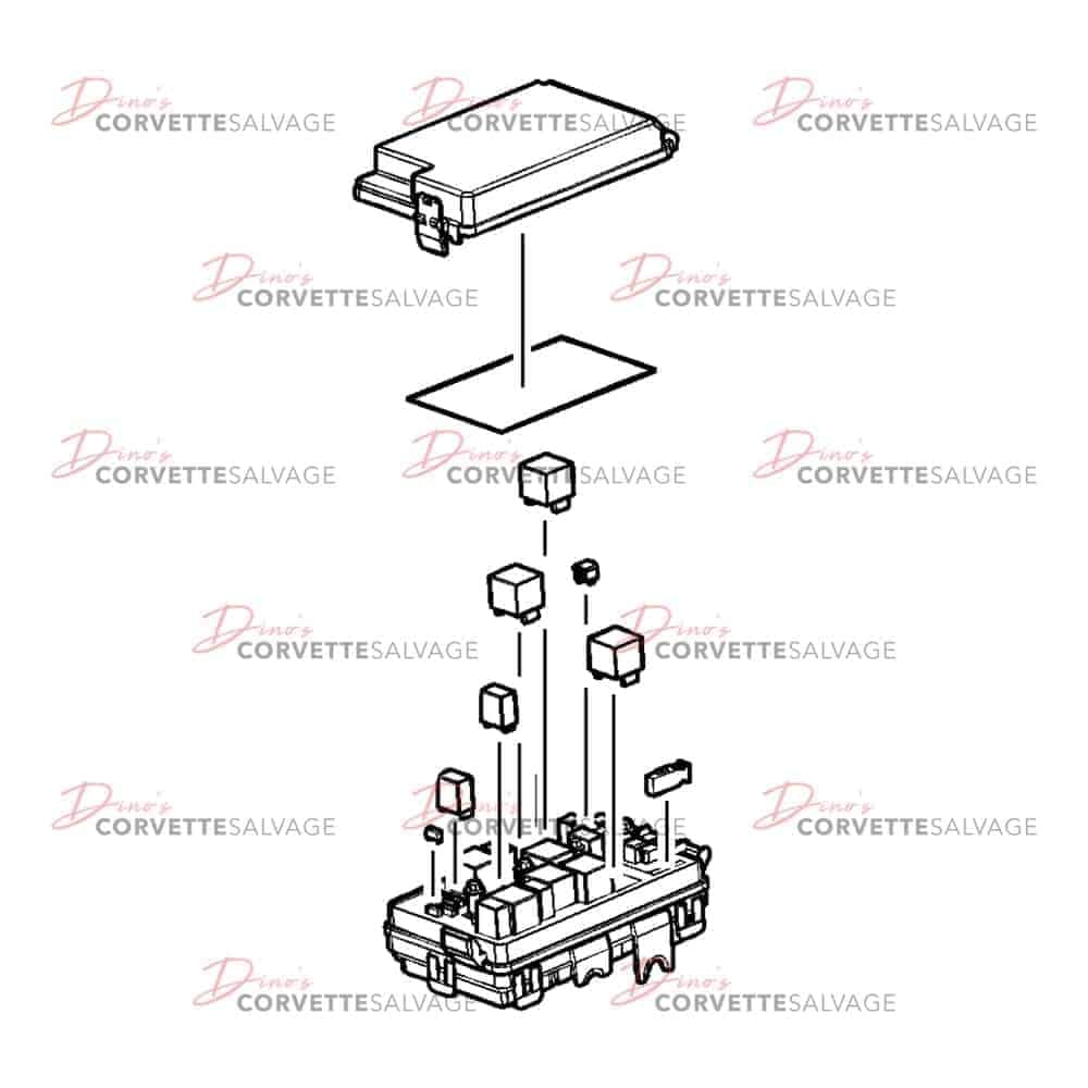 C6 Used Underhood Fuse Block 2005-2013