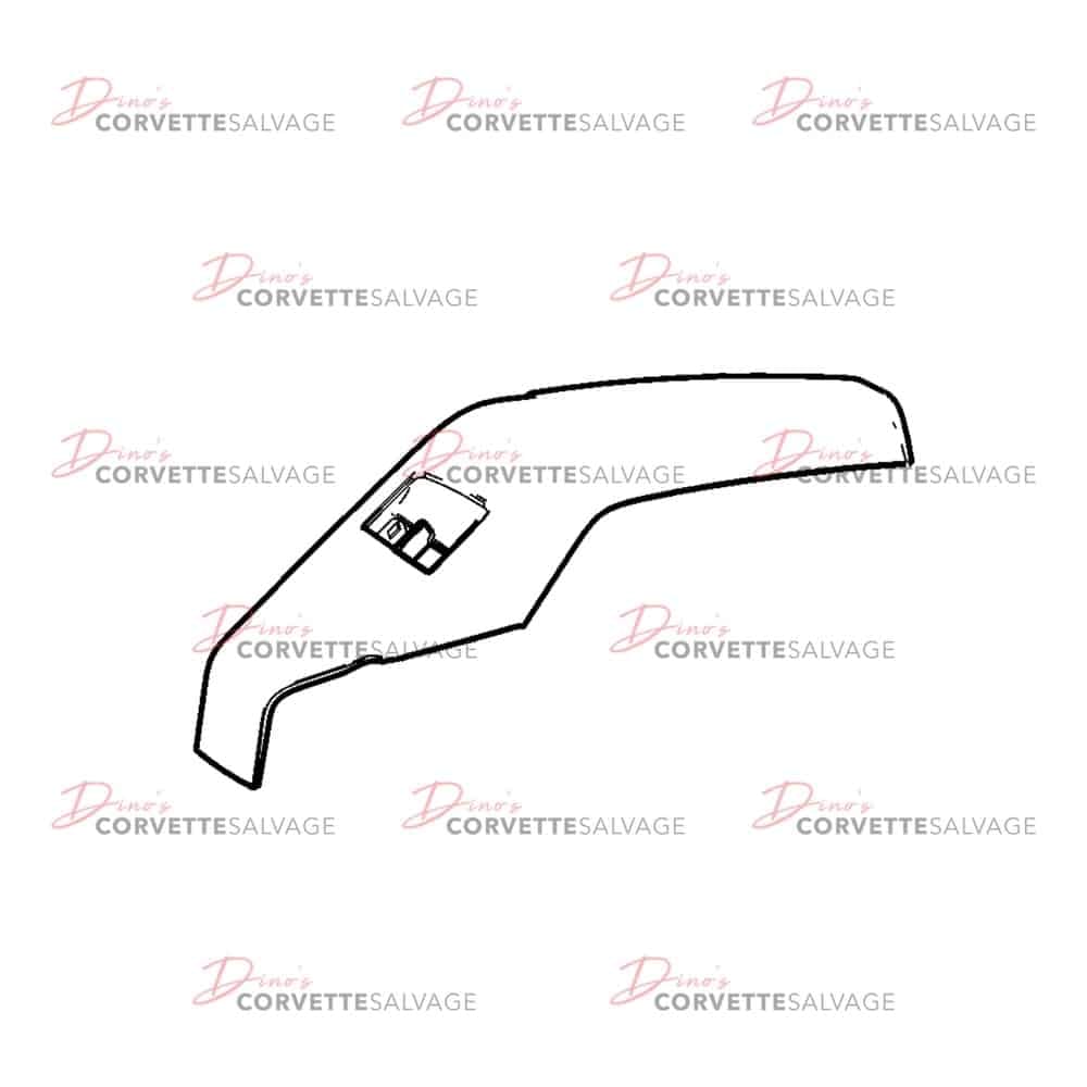 C7 Used Driver-Side Window Switch Mount Plate 2014-2019