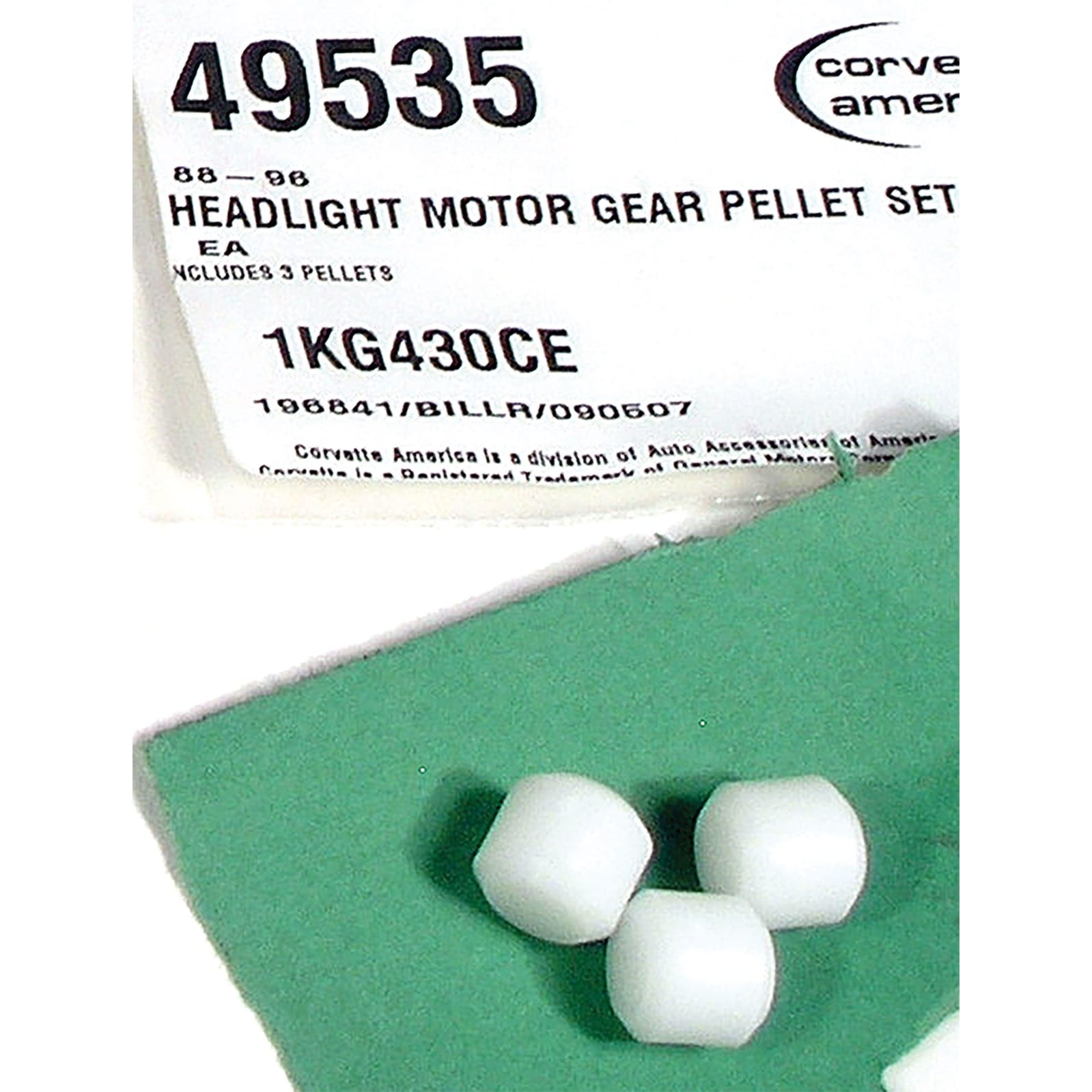 C4 New Headlight Motor Gear Pellet Set 1988-1996