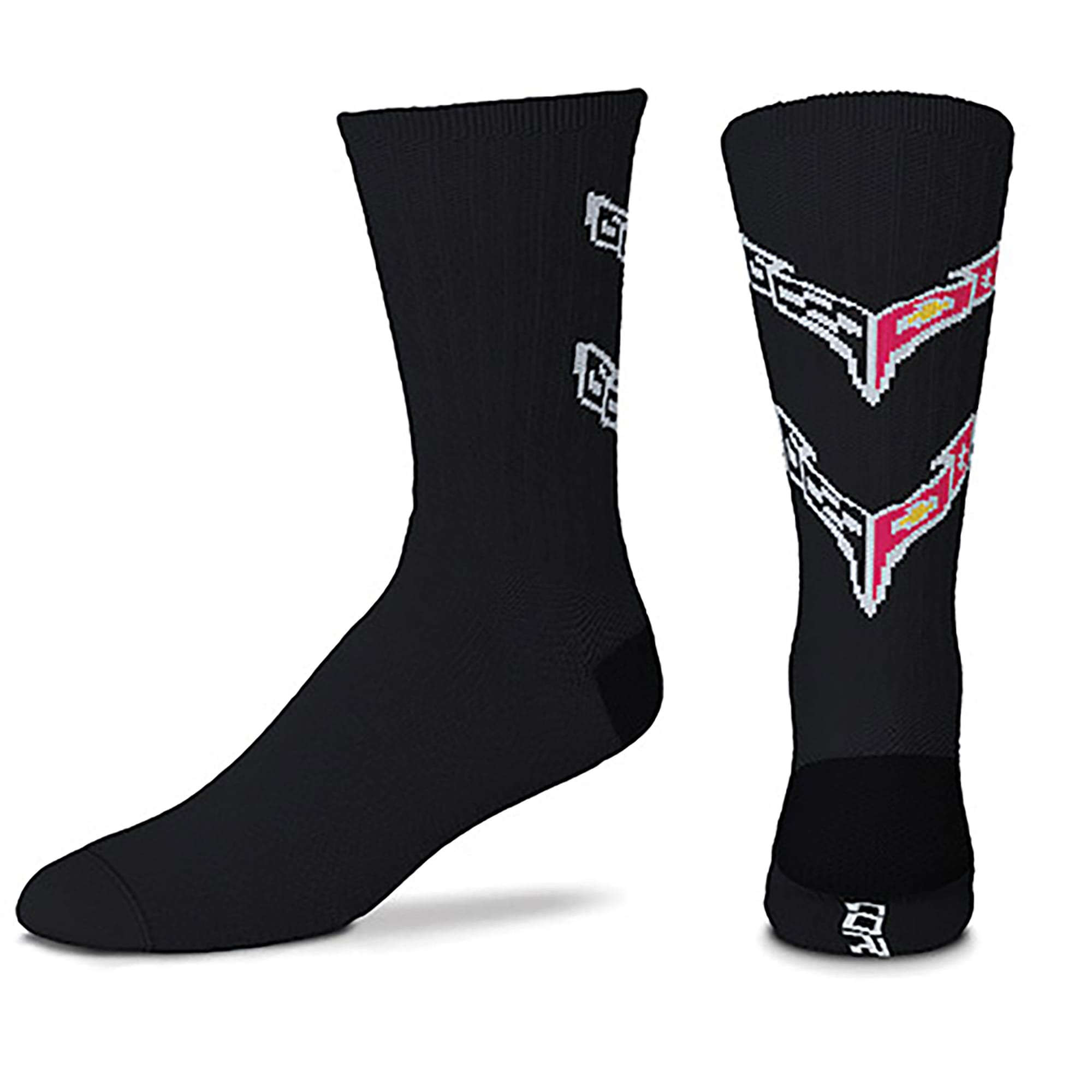 C8 New Socks, C8 Black Crew - Black - One Size Fits Most 2020-2026