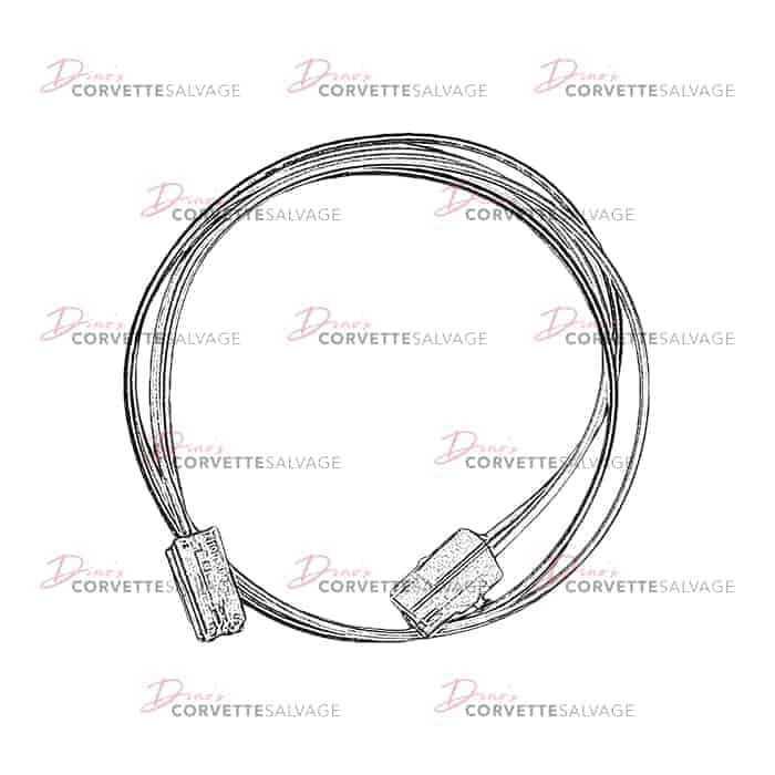C3 Used Power Seat Track Wire Harness 1981