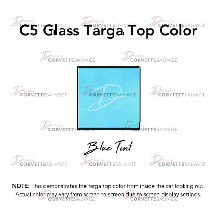 C5 Glass Targa Top Blue Tint Color