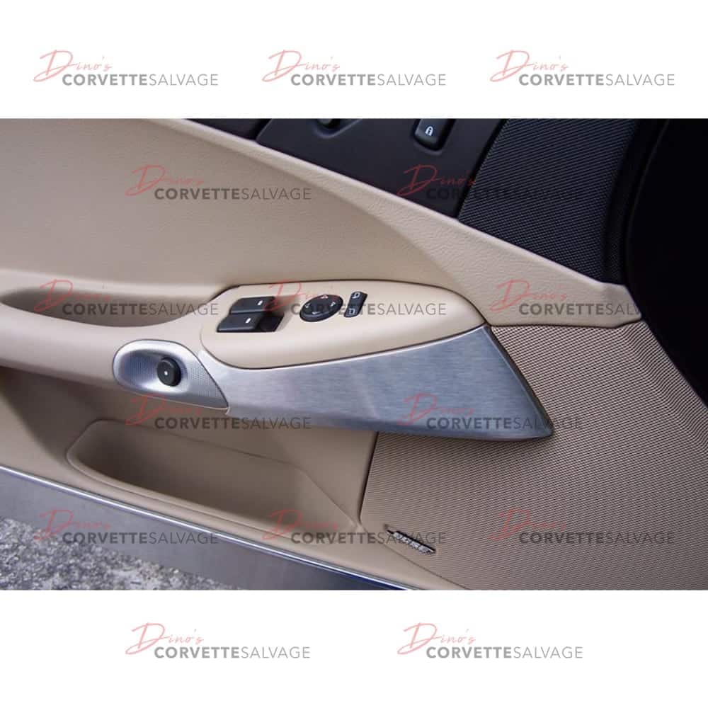C6 Corvette Driver-Side New Stainless Steel Door Knee Guard 2005-2013