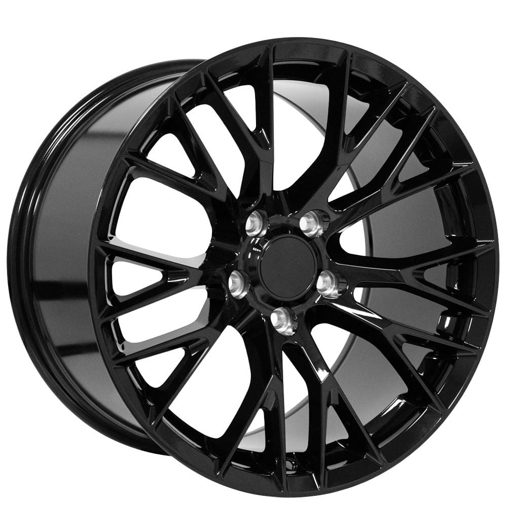 C4-C5 New Gloss Black 18x10.5 Wheel (CV22) 1988-2004