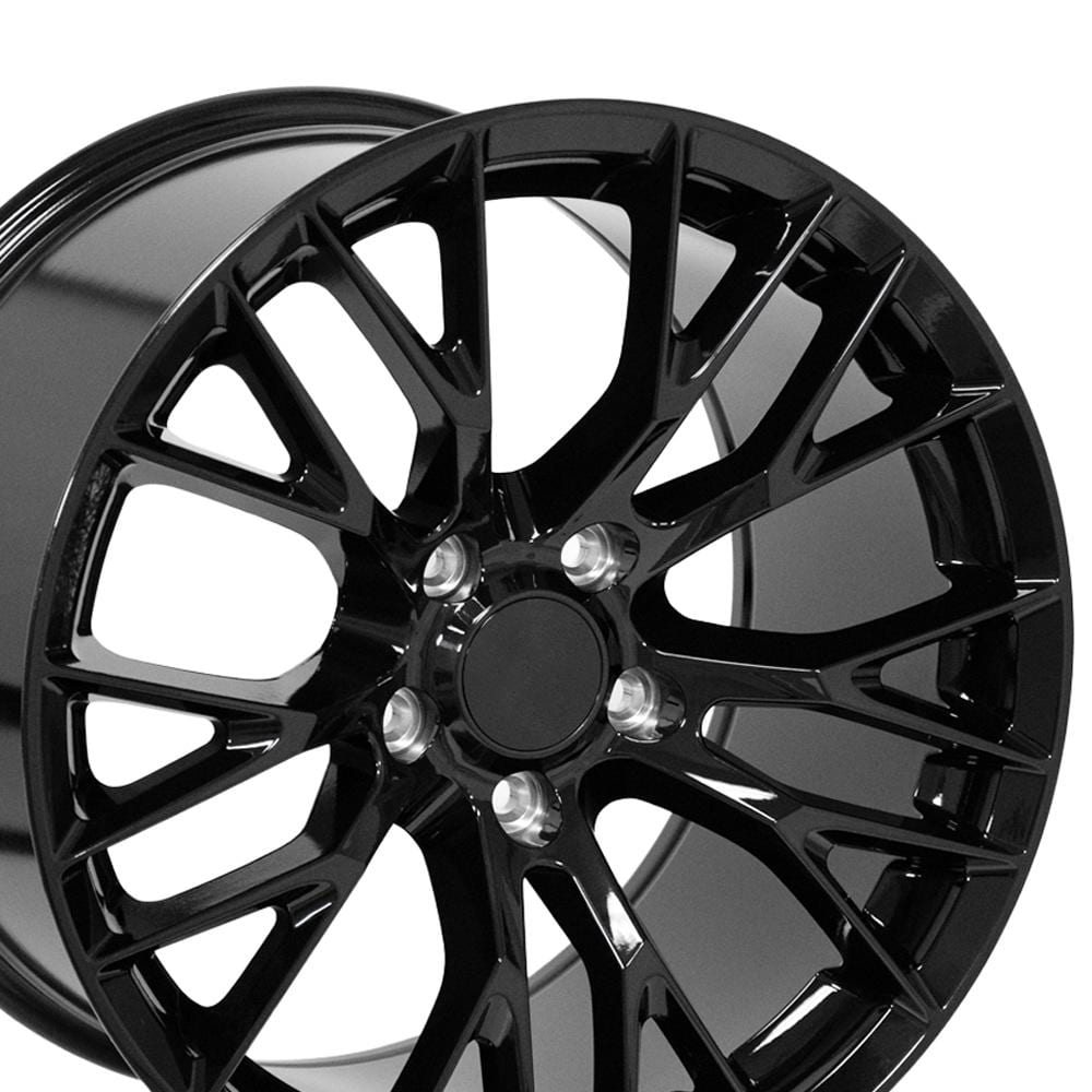 C4-C5 New Gloss Black 18x10.5 Wheel (CV22) 1988-2004