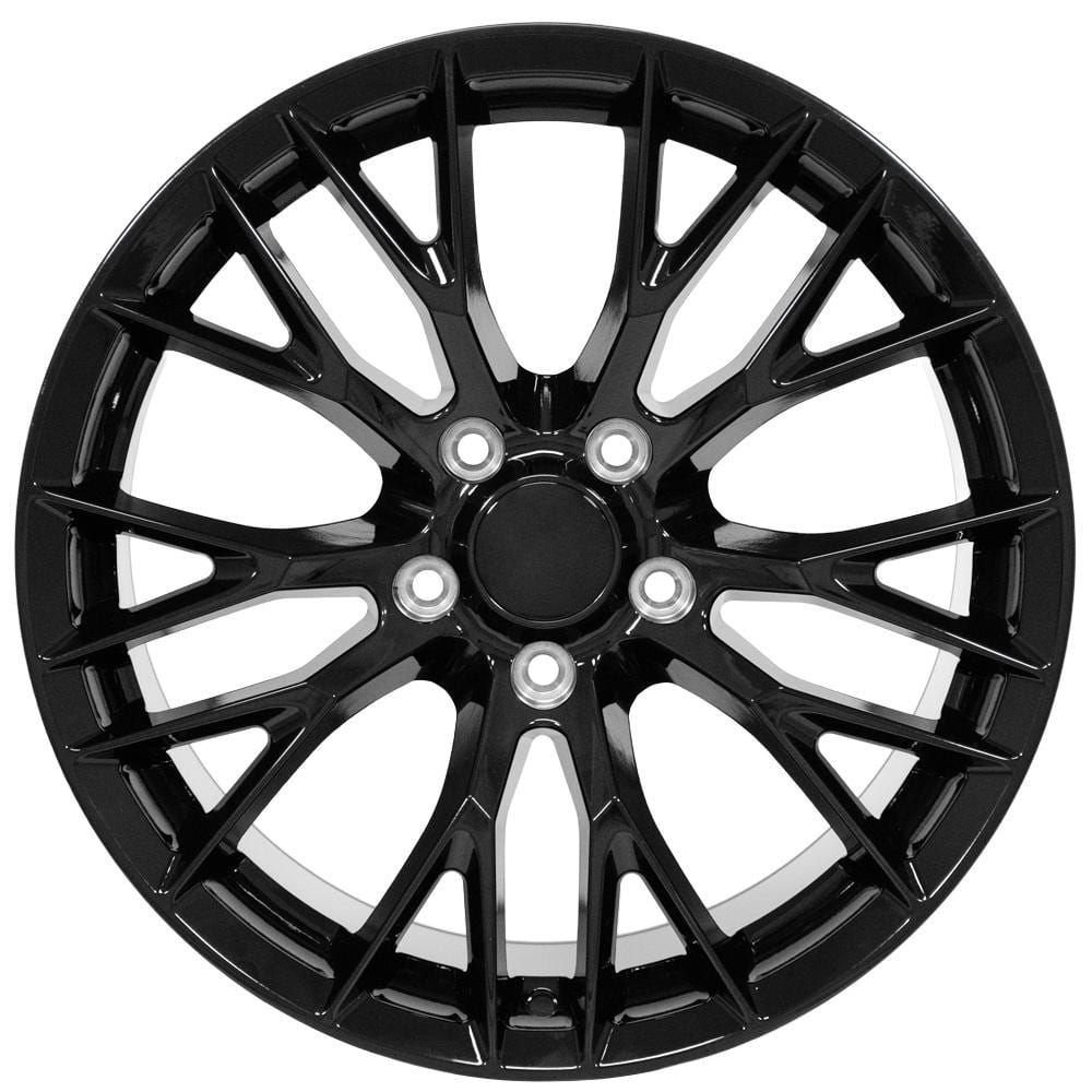C4-C5 New Gloss Black 18x10.5 Wheel (CV22) 1988-2004