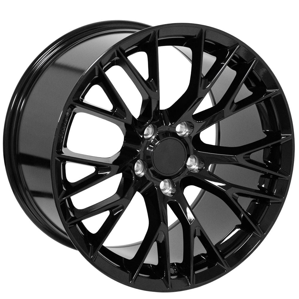 C4-C5 New Gloss Black 18x10.5 Wheel (CV22) 1988-2004